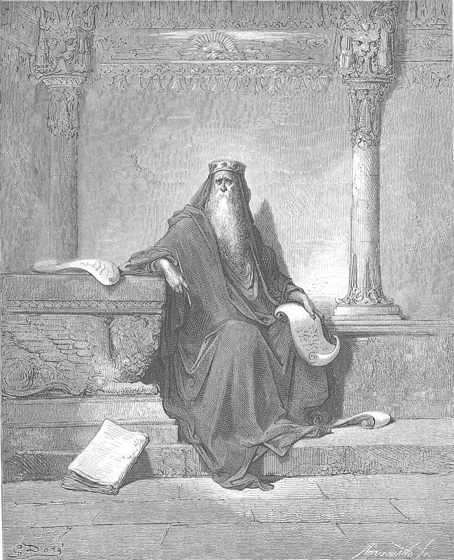 King Solomon in Old Age, Gustave Doré, 1866