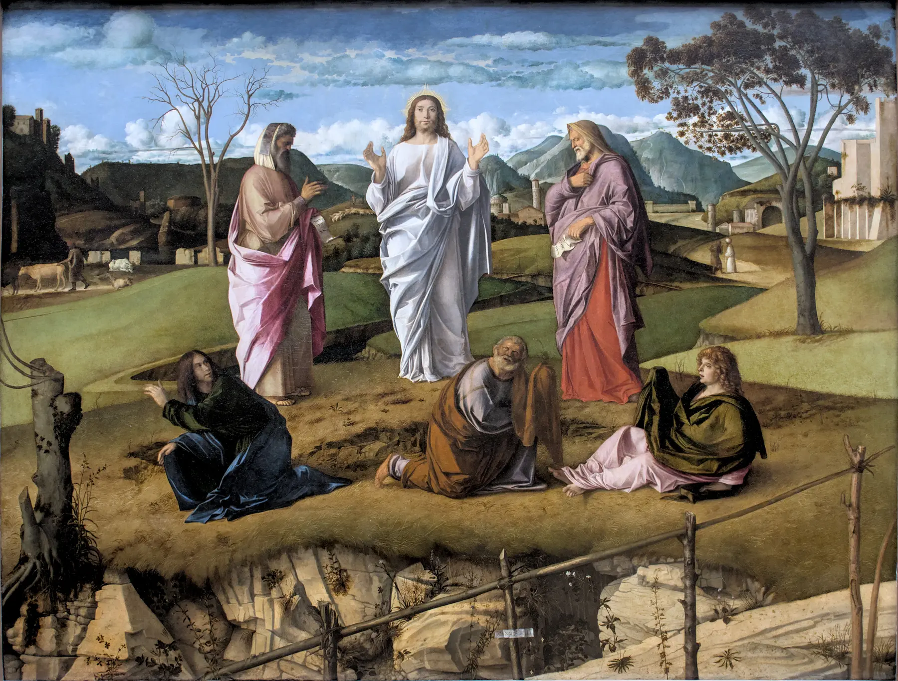 The Transfiguration, Giovanni Bellini, about 1478 to 1479, Museo e Real Bosco di Capodimonte