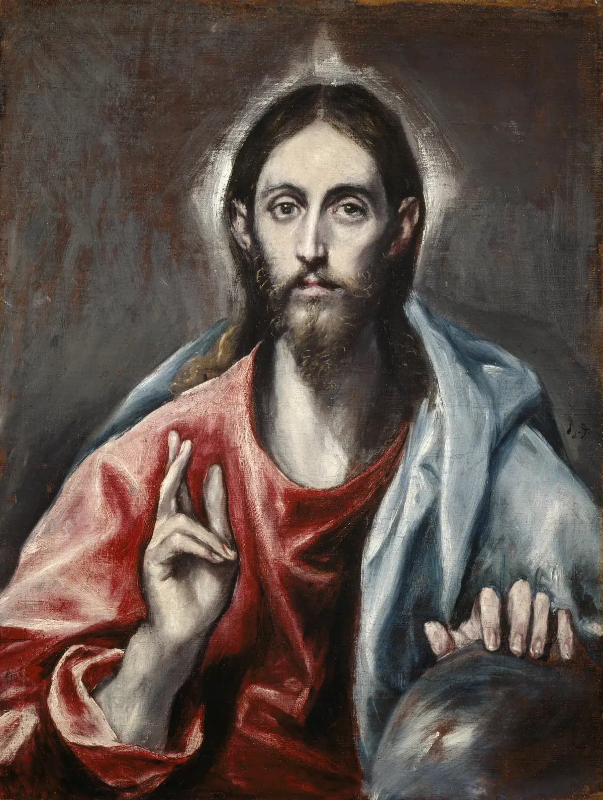 Christ Blessing ('The Saviour of the World'), El Greco, 1600, Scottish National Gallery