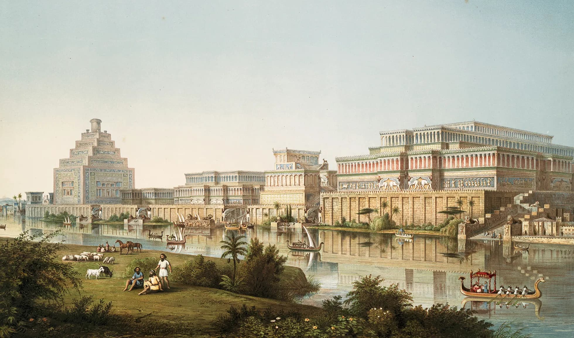 The Palaces of Nimroud Restored, Austen Henry Layard, 1853, British Museum
