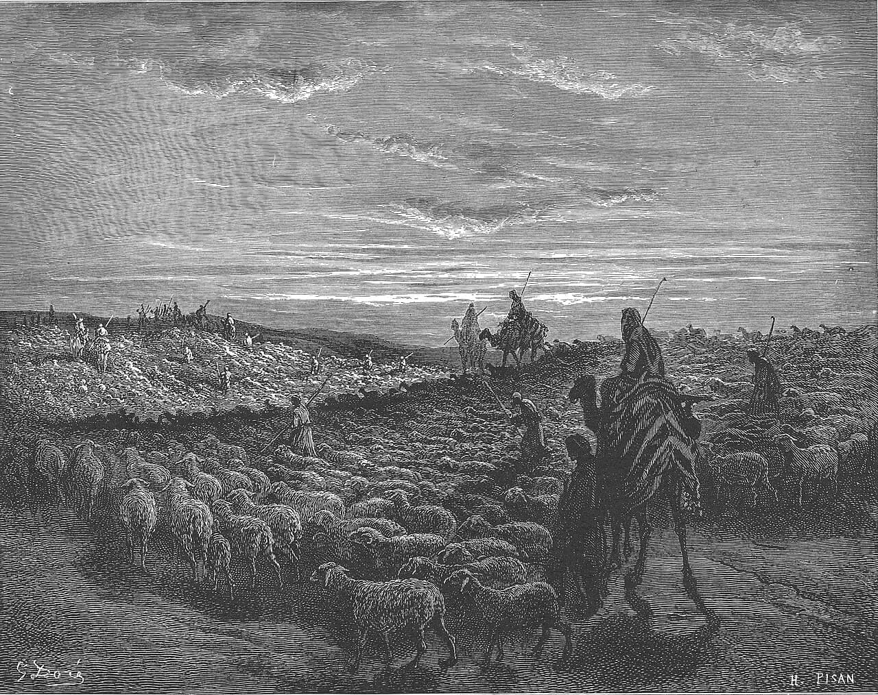 Abraham goes to the land of Canaan — Gustave Doré