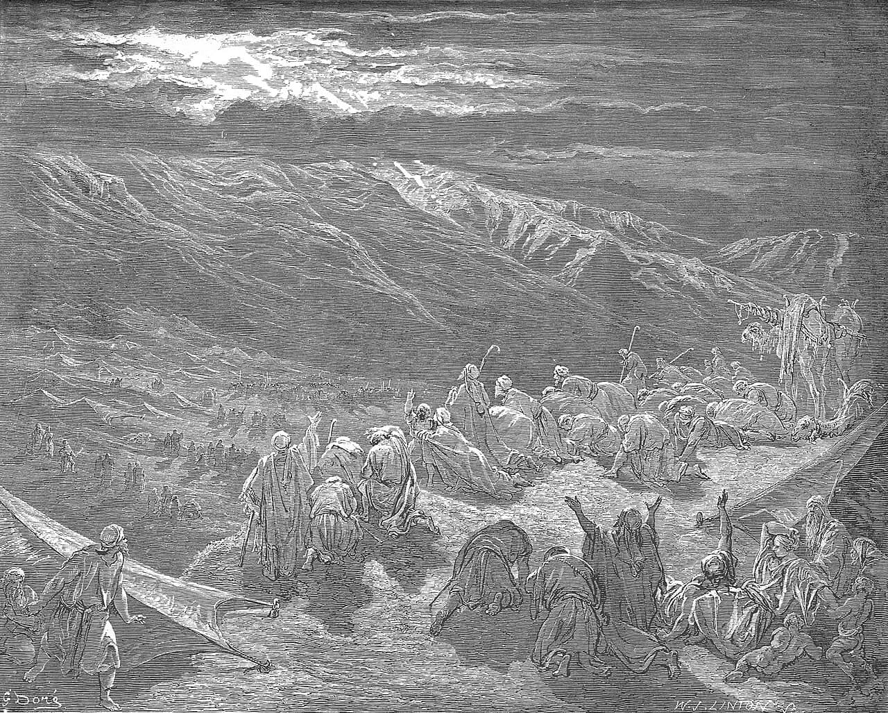 The giving of the law on Mount Sinai — Gustave Doré