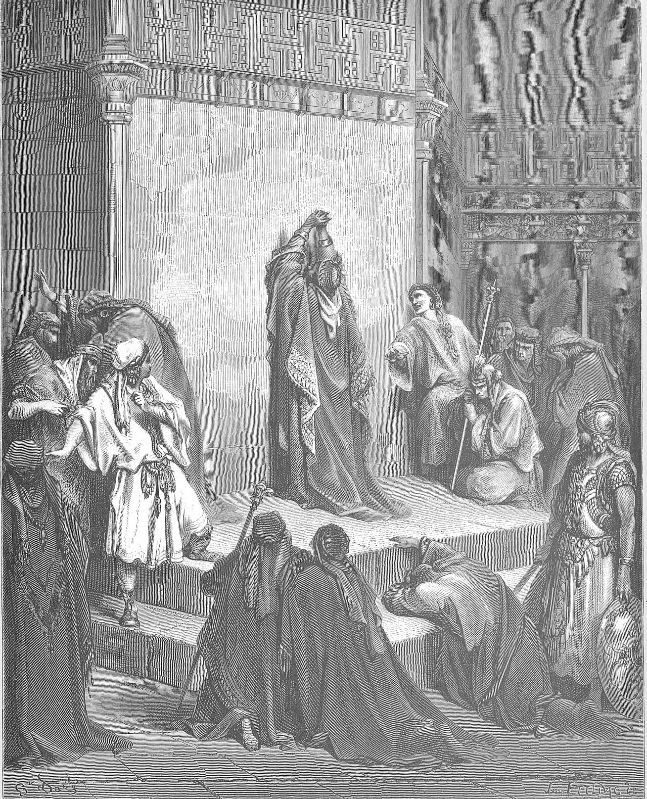 David Mourns the Death of Absalom, Gustave Doré, 1866