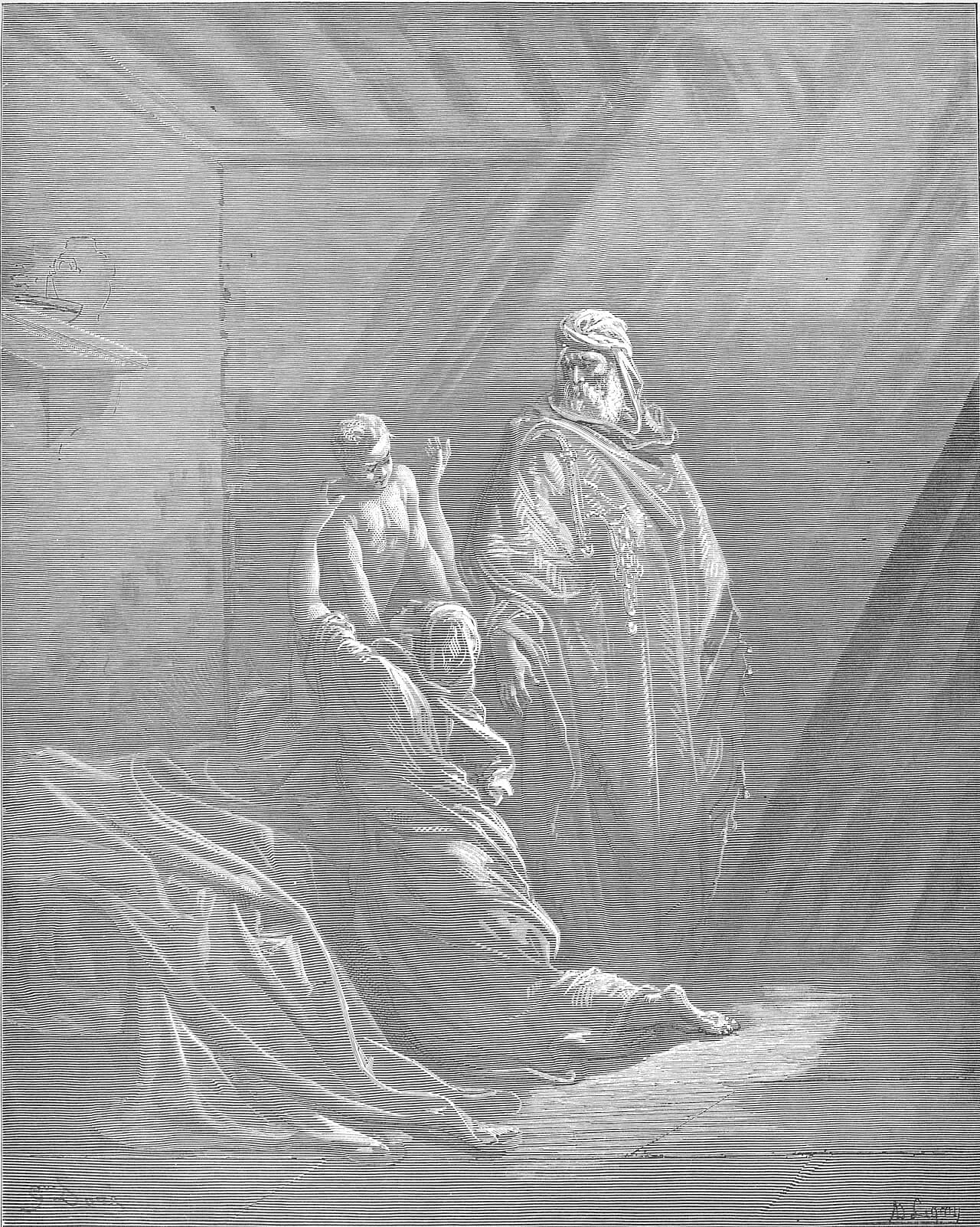 Elijah raises the son of the widow of Zarephath, 1 Kings 17:21-22