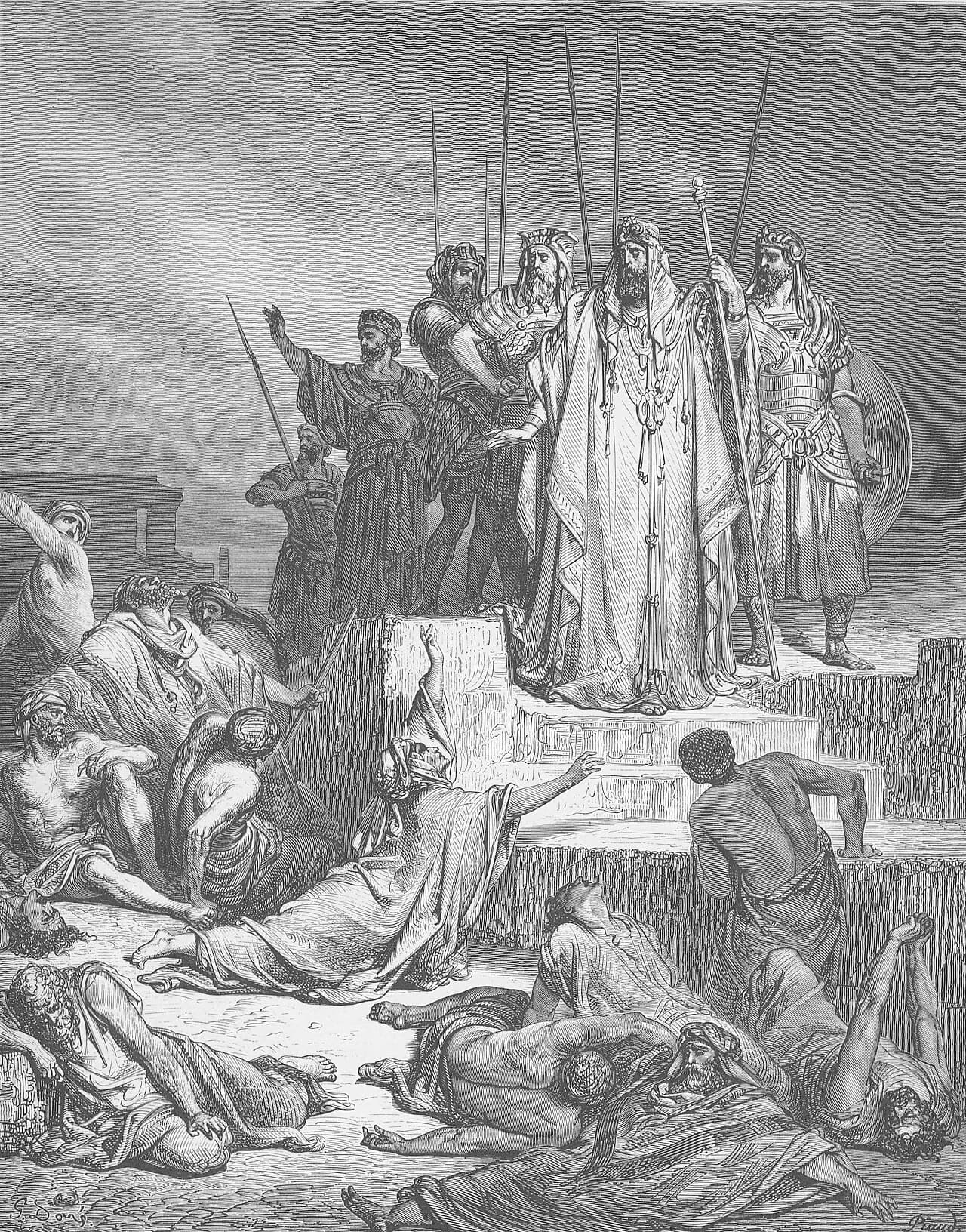 The famine inside the besieged city, 2 Kings 6:25 to 6:29