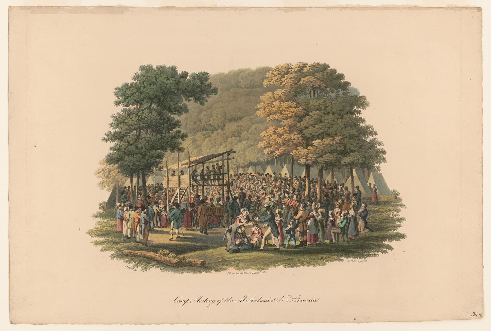Camp Meeting of the Methodists in N. America