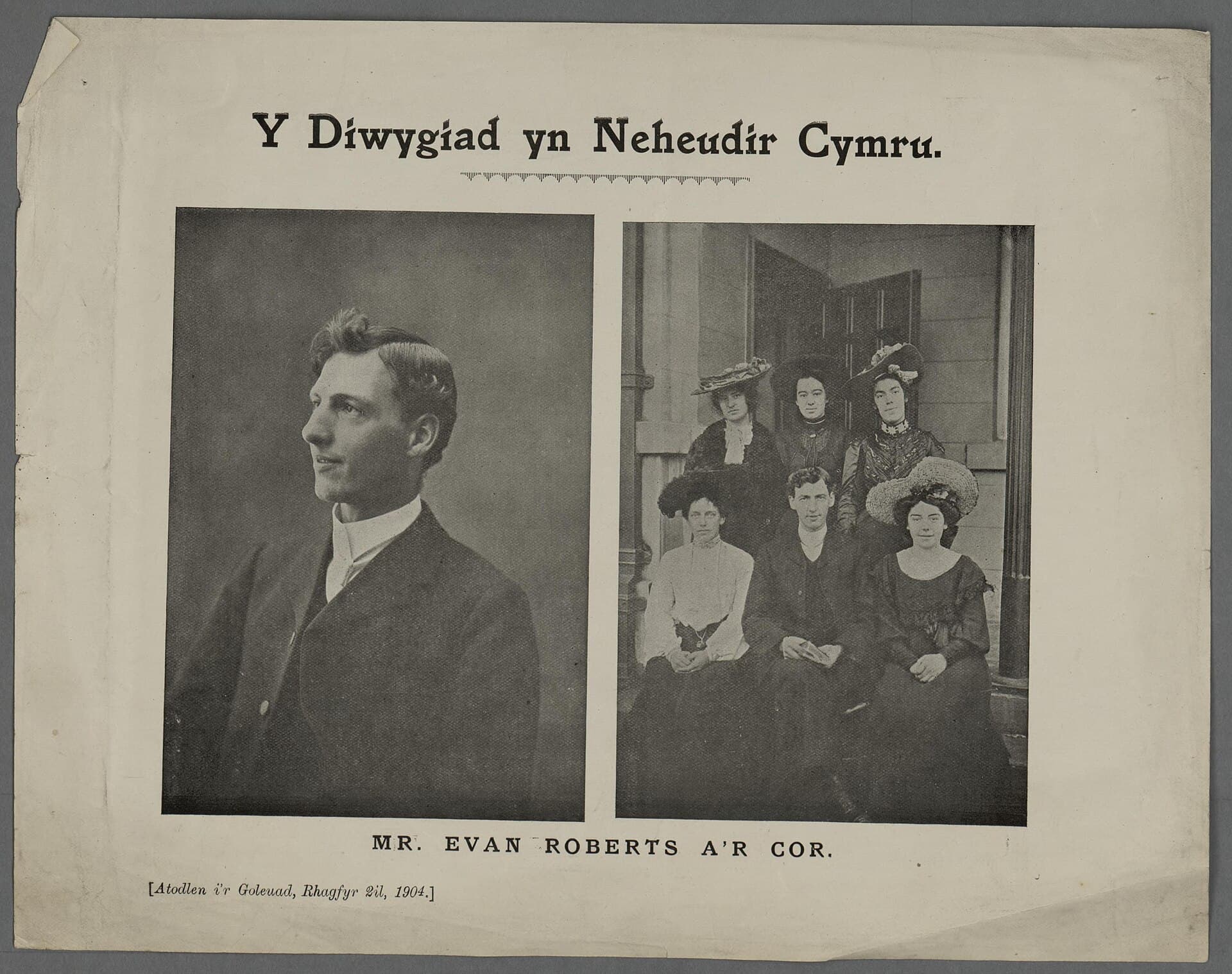 Evan Roberts and the singers