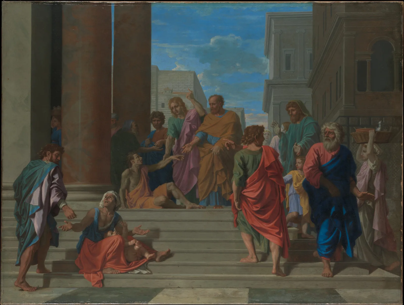 Saints Peter and John Healing the Lame Man, Nicolas Poussin, 1655, The Metropolitan Museum of Art