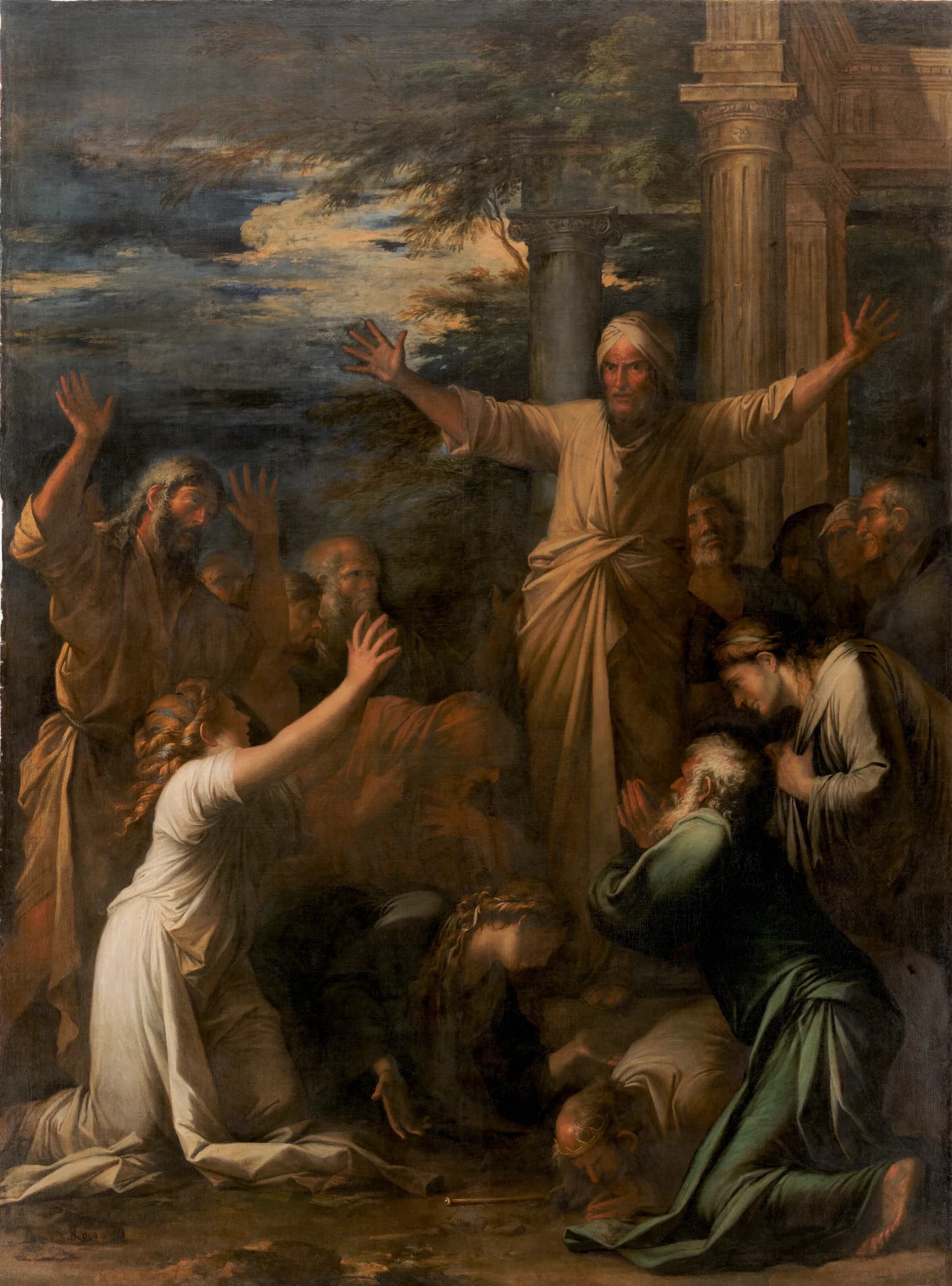 Jonah Preaching to the People of Niniveh, Salvator Rosa, 1661, Statens Museum for Kunst, Copenhagen