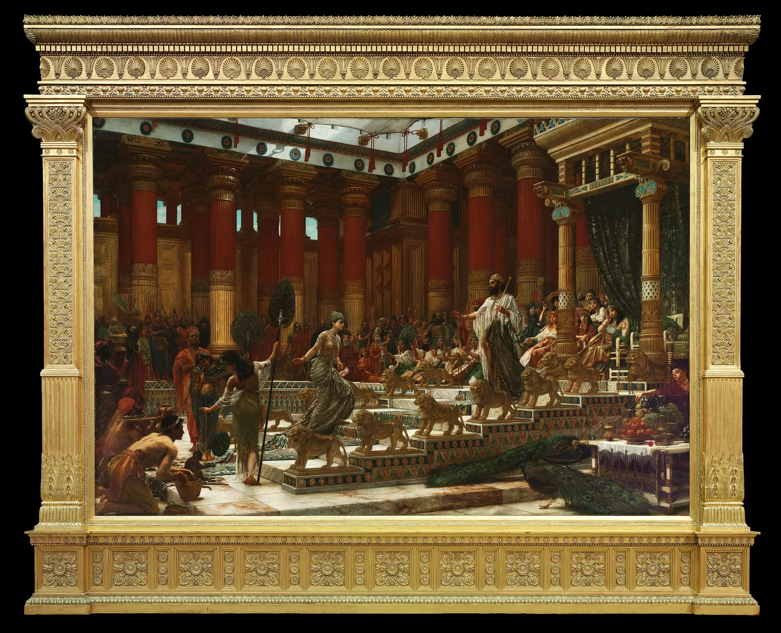 The visit of the Queen of Sheba to King Solomon, Sir Edward John Poynter, 1890. Public domain.