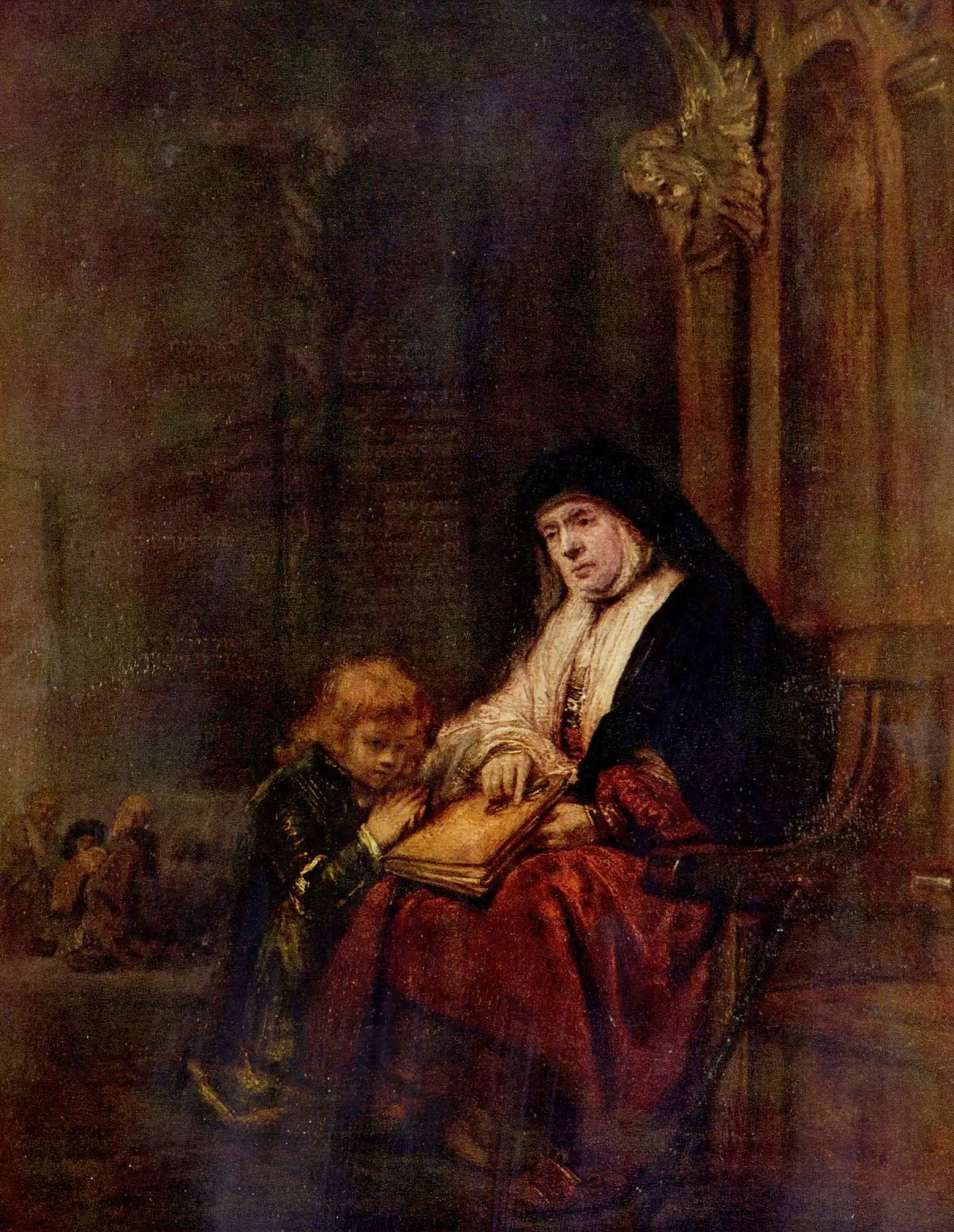 Saint Timothy in the Temple, Willem Drost, 1648. Public domain.