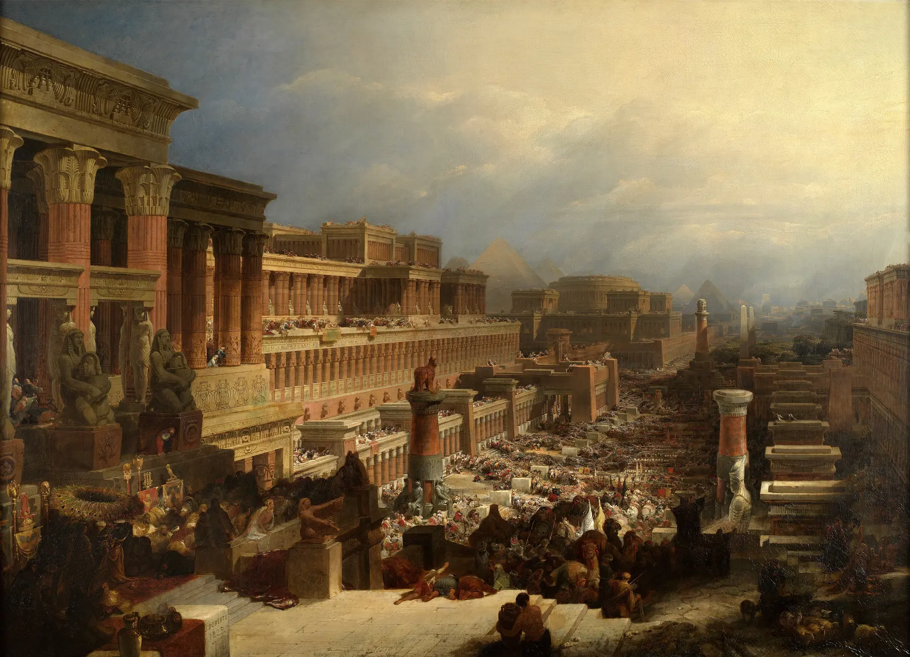 The Israelites Leaving Egypt, David Roberts, 1829. Public domain.