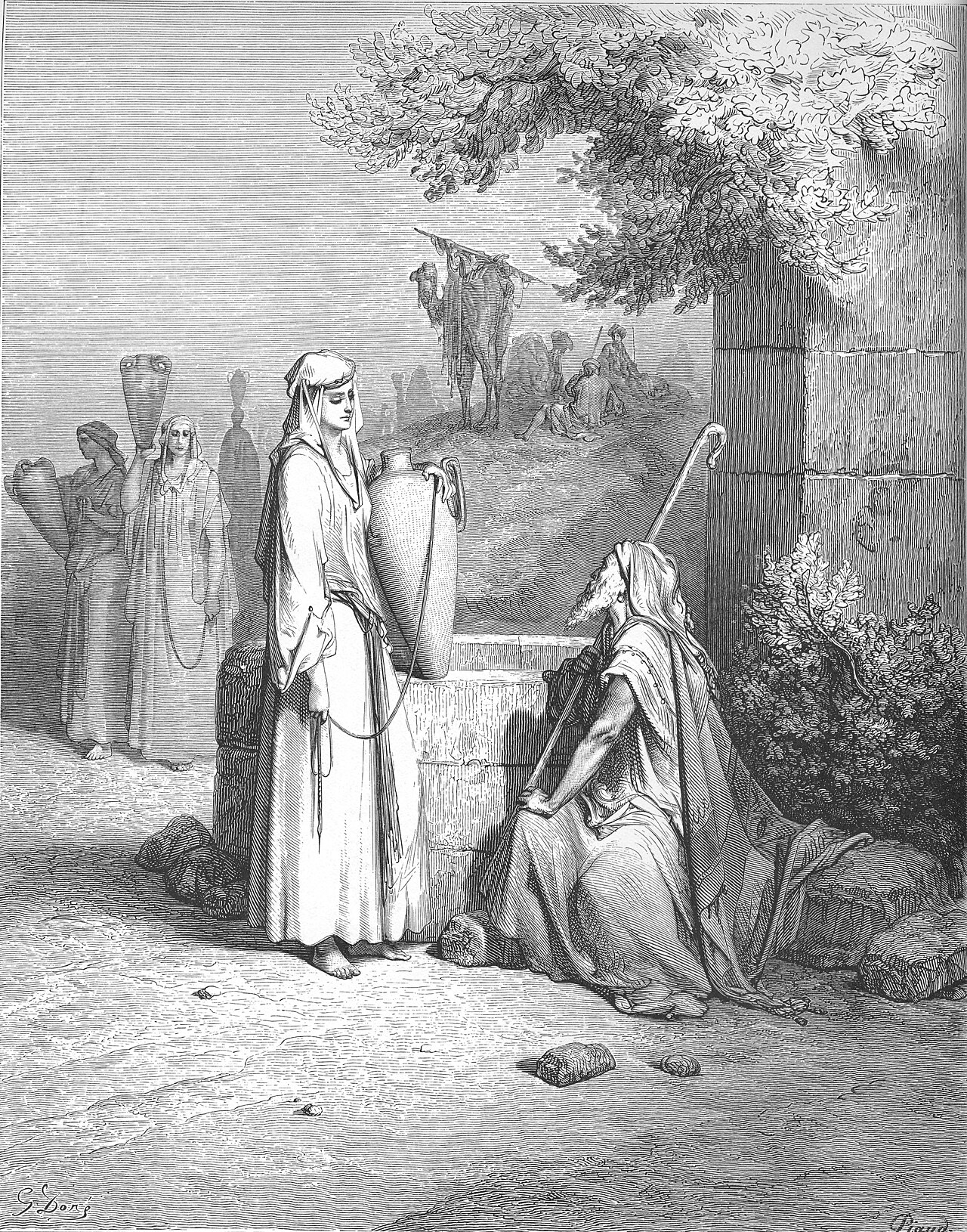 Eliezer and Rebekah at the Well