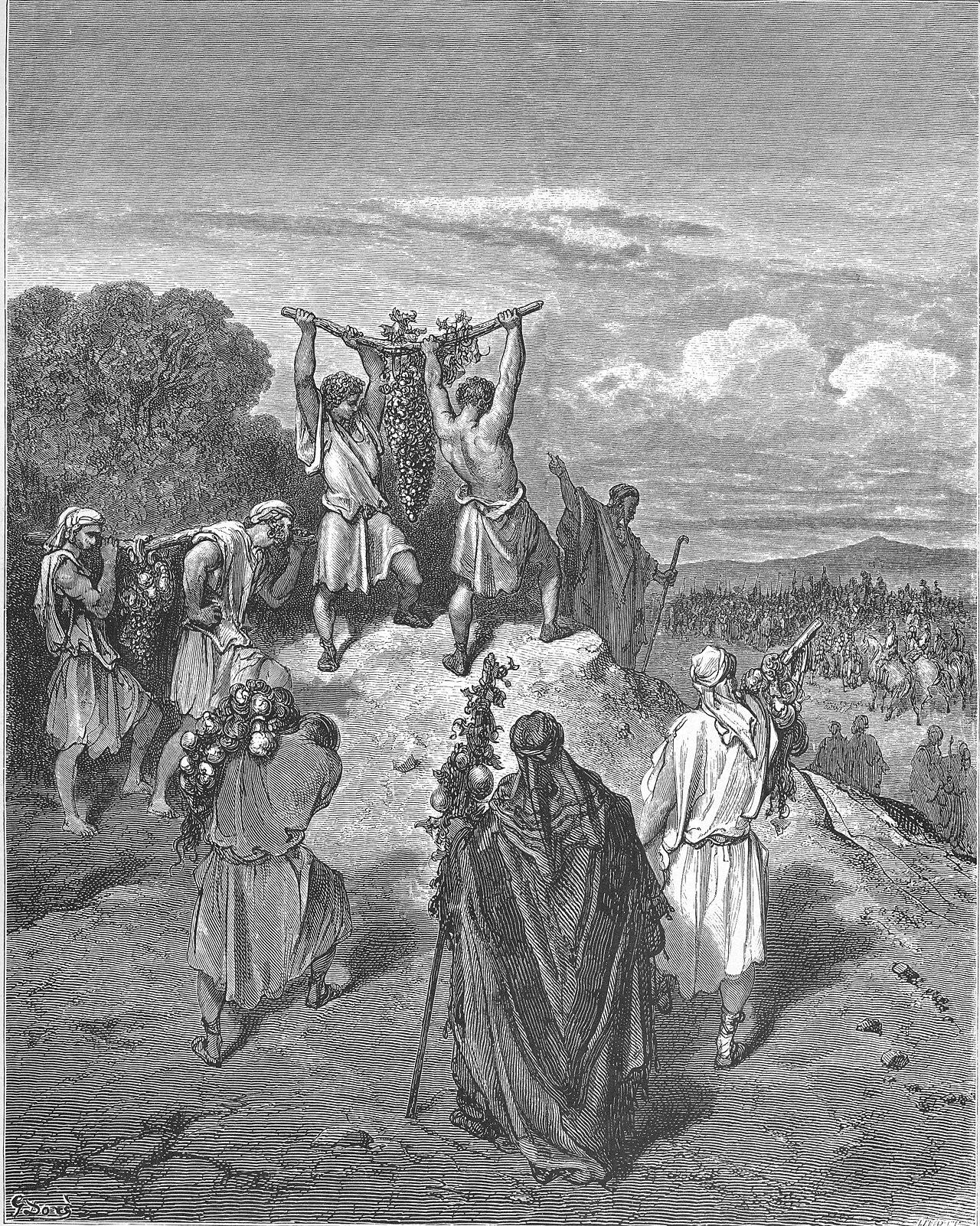 The Spies Return from the Promised Land — Gustave Doré