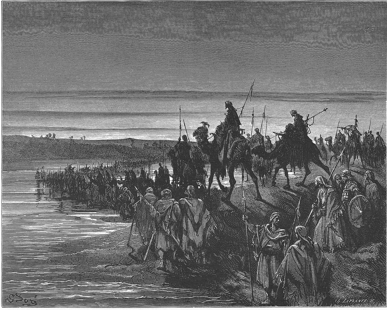 The Israelites Cross the Jordan River — Gustave Doré