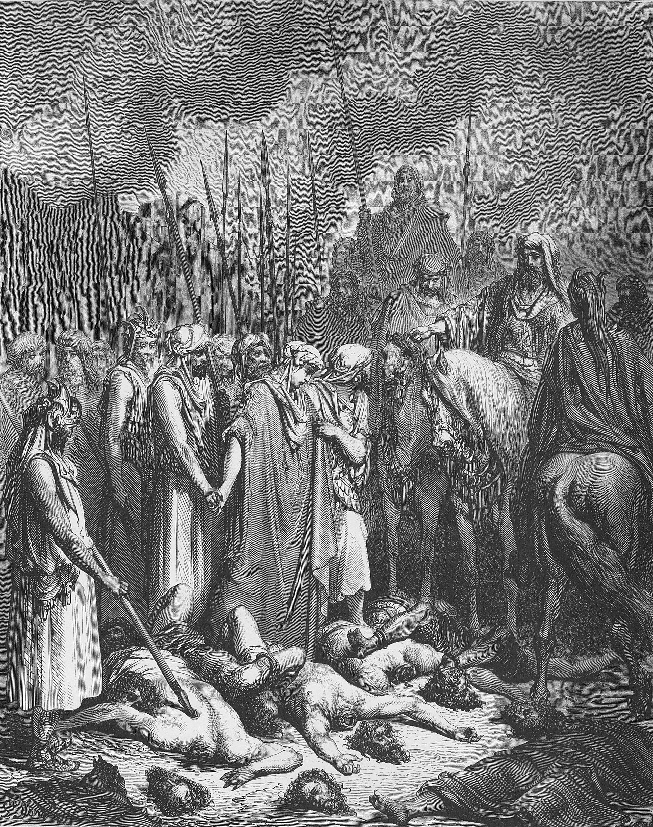 Joshua Spares Rahab — Gustave Doré