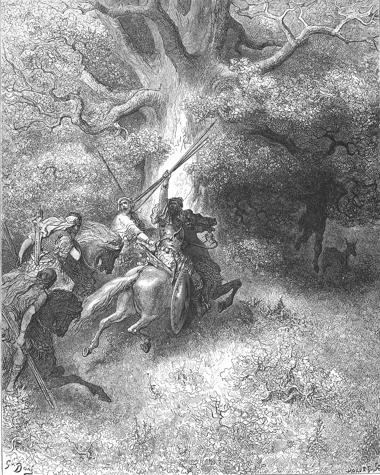 The Death of Absalom — Gustave Doré