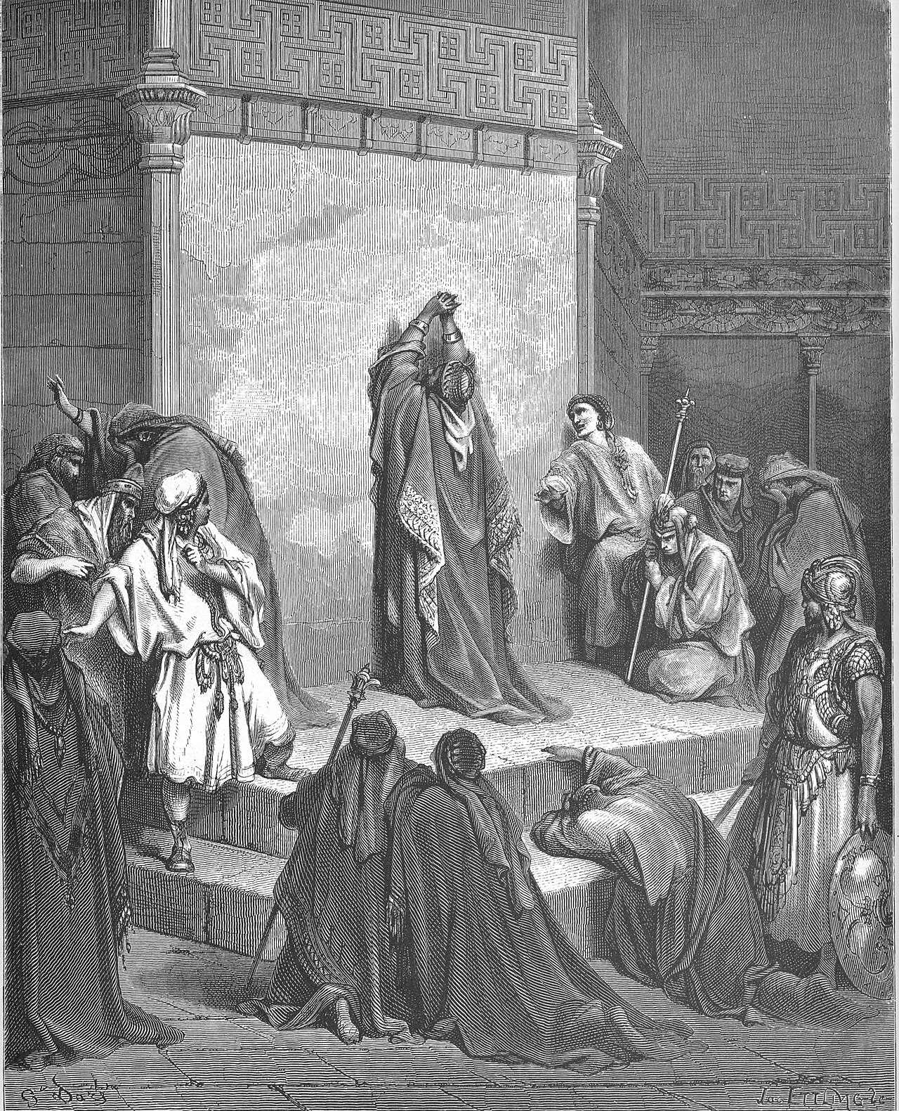 David Mourns the Death of Absalom — Gustave Doré
