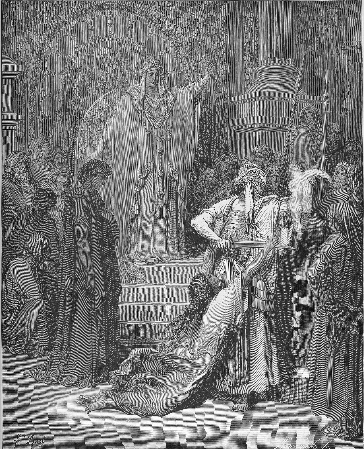The Judgment of Solomon — Gustave Doré