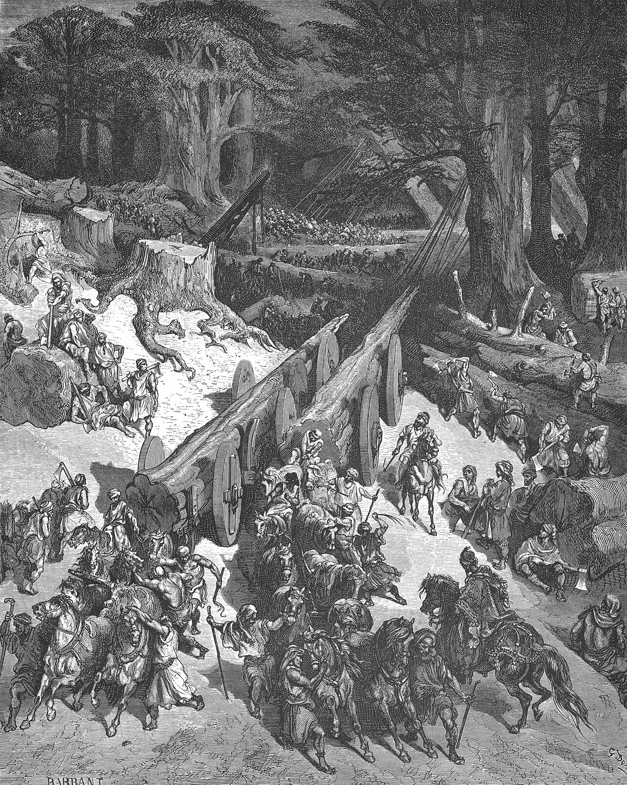 Cedars Are Cut Down for the Jerusalem Temple