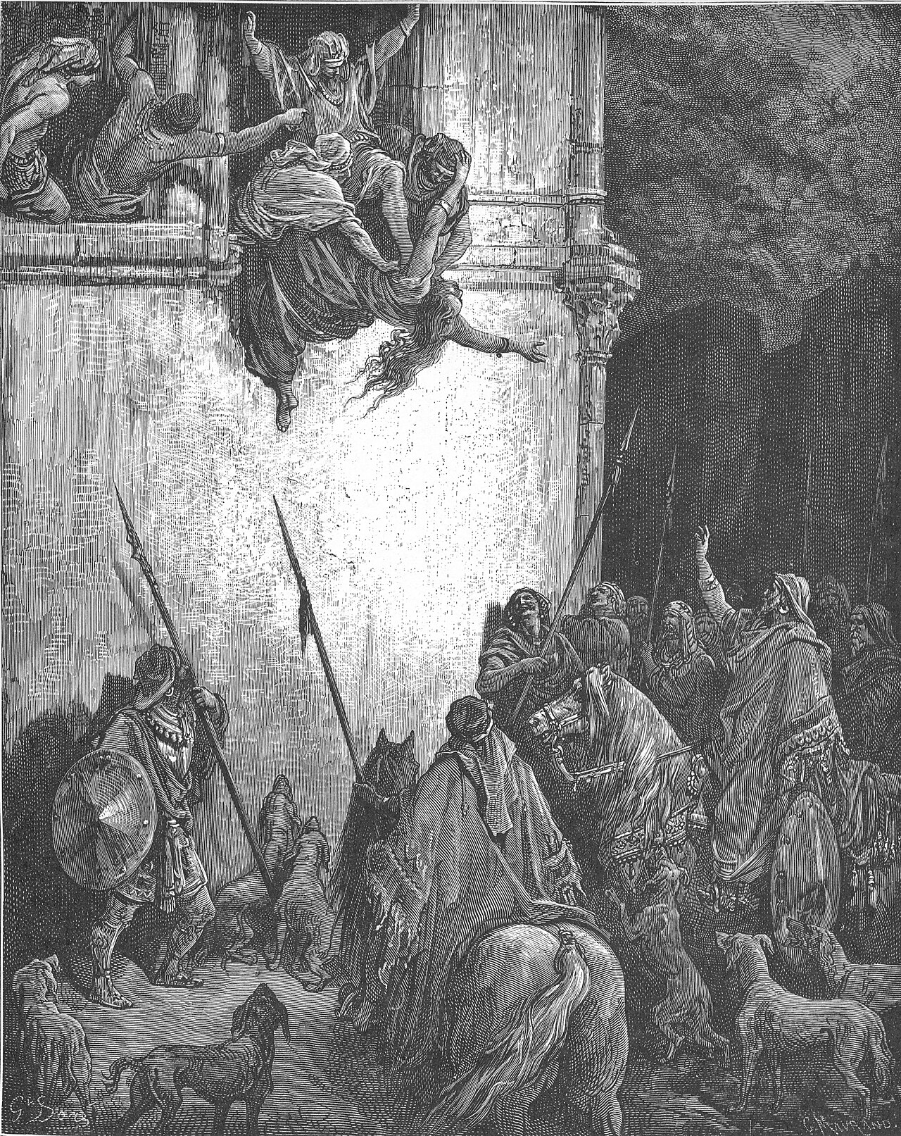 The Death of Jezebel — Gustave Doré