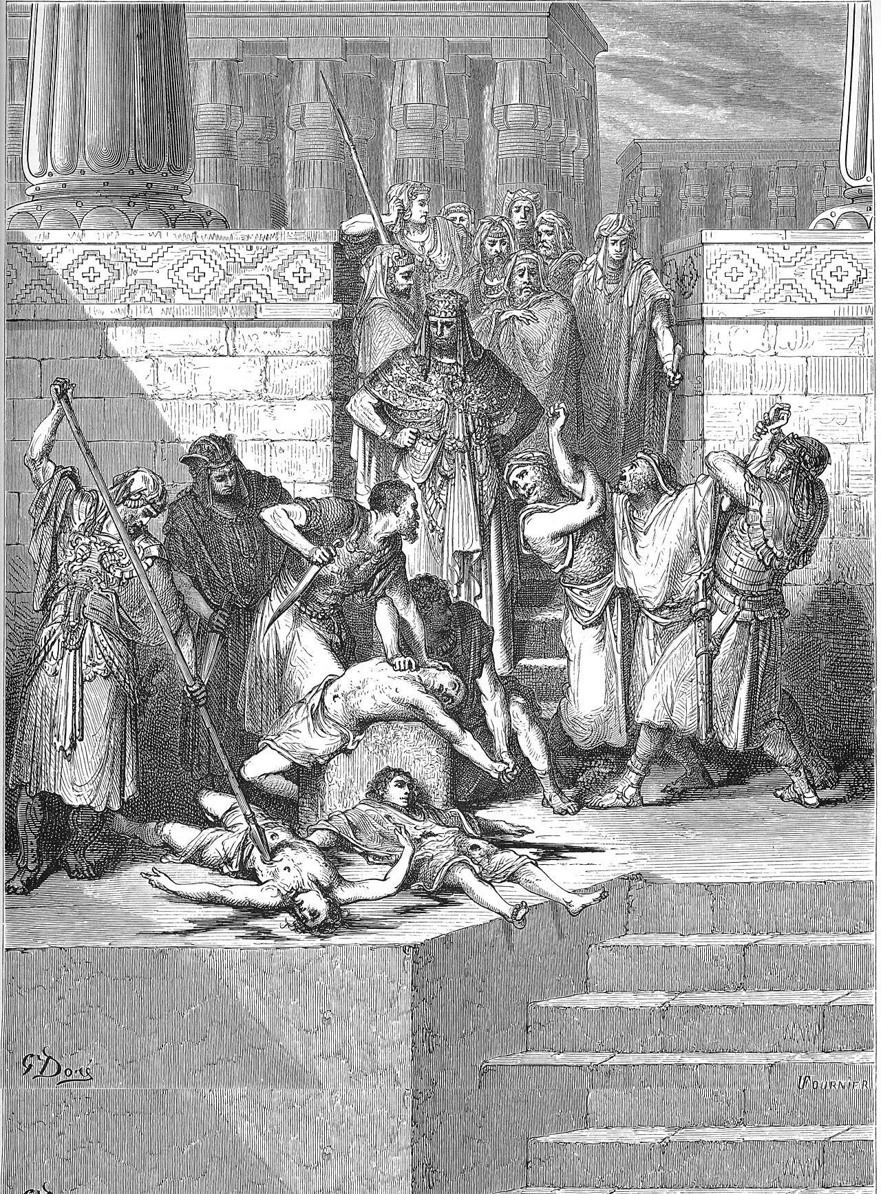 Zedekiah's Sons Are Slaughtered before His Eyes
