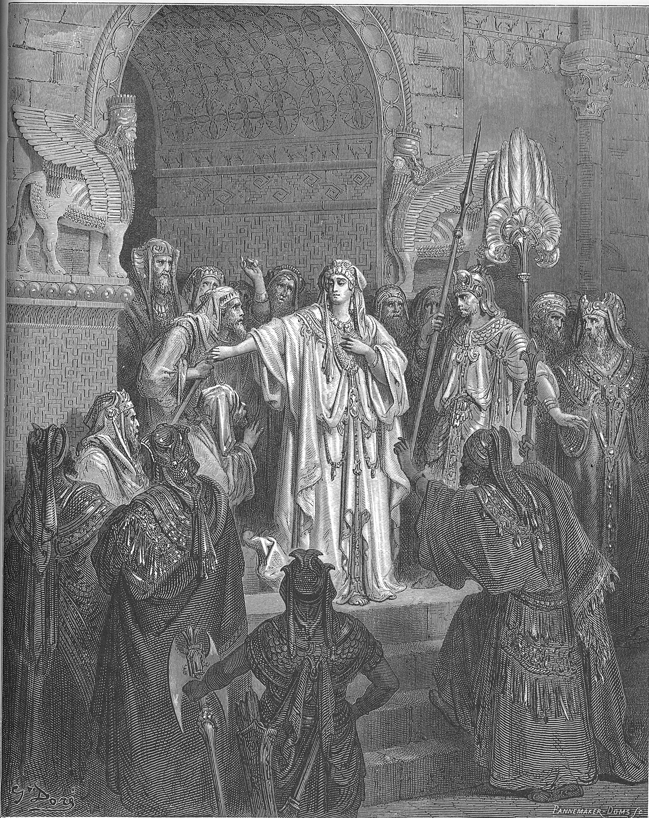 Queen Vashti Refuses to Obey Ahasuerus' Command