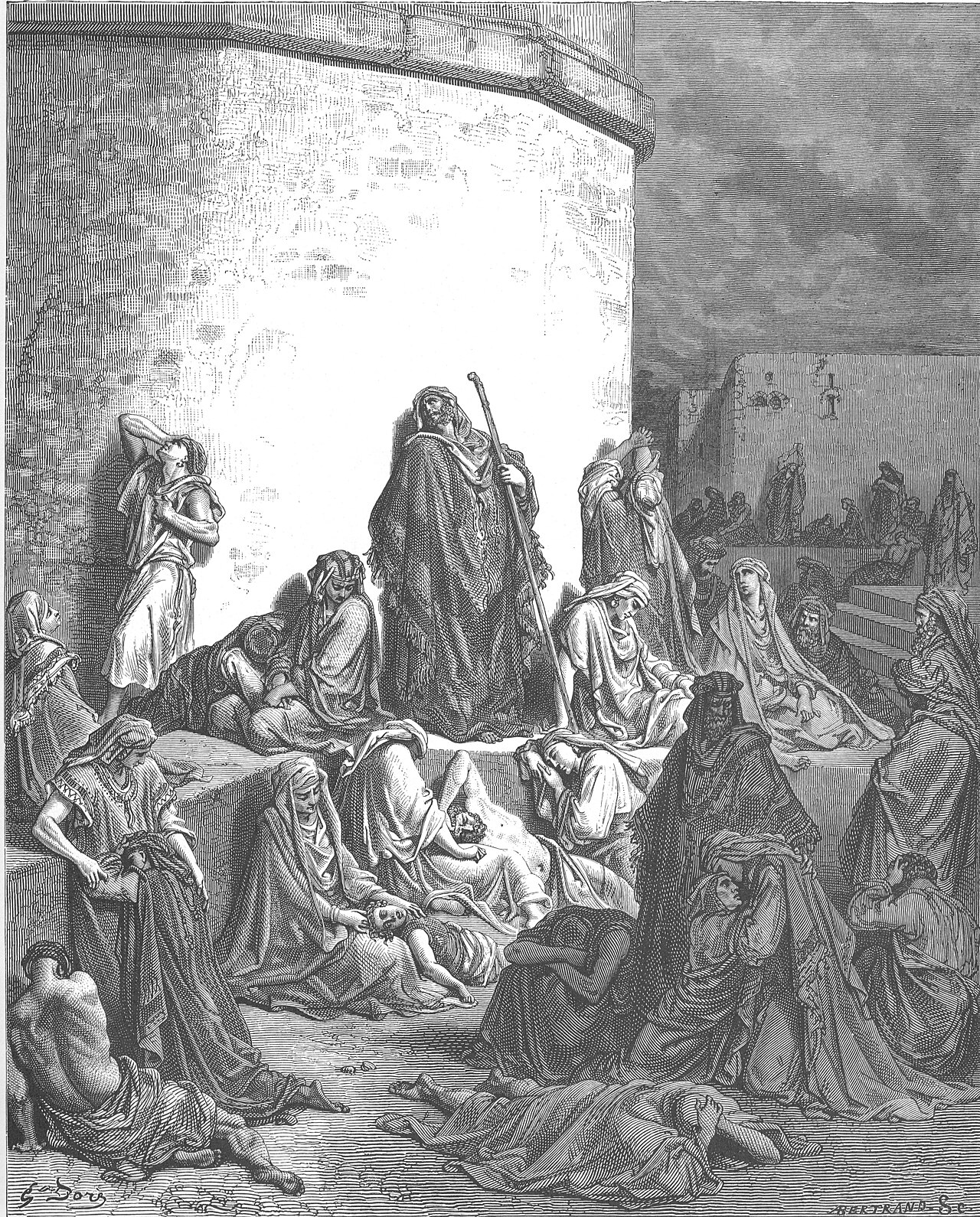 People Mourn over the Destruction of Jerusalem — Gustave Doré