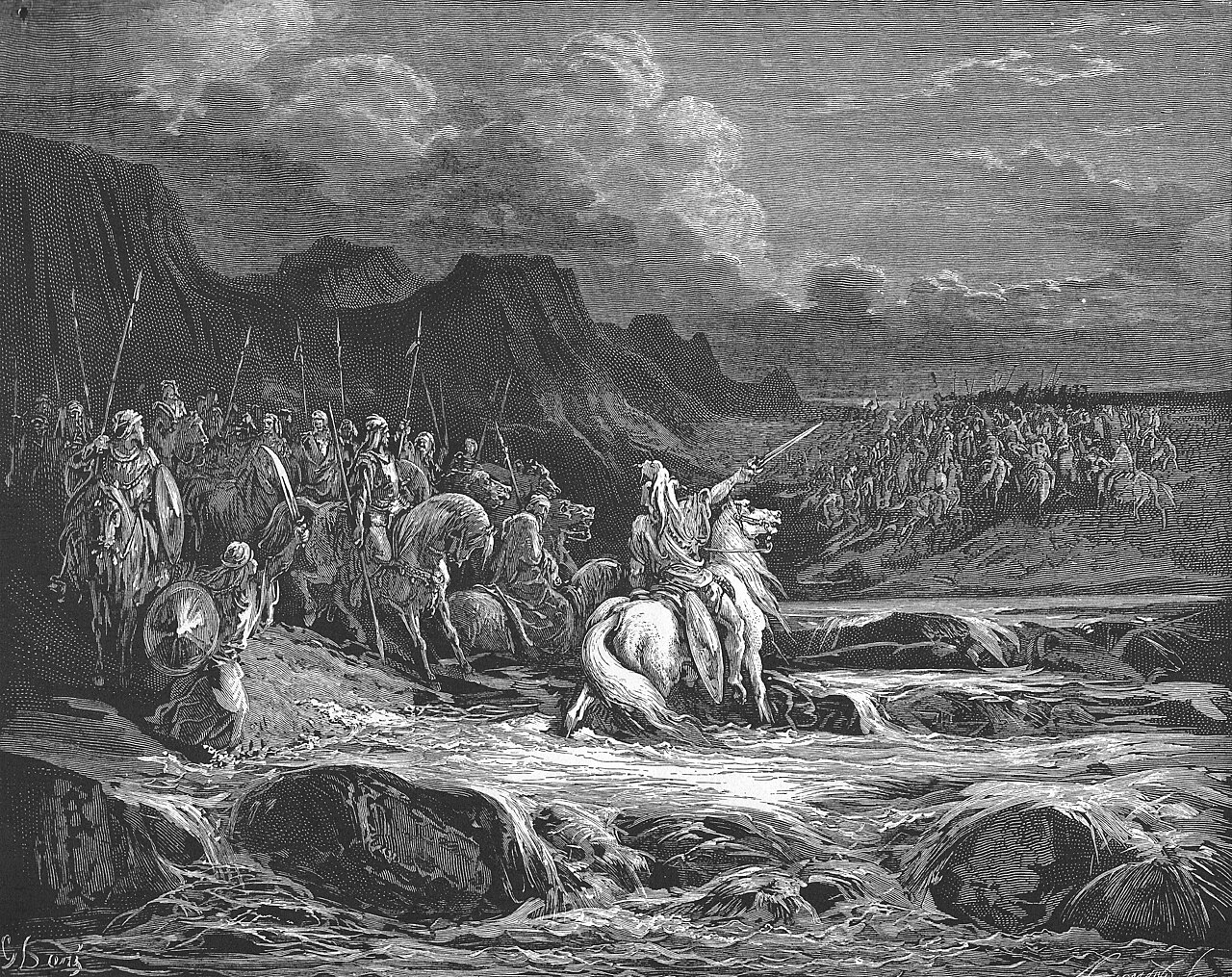 Judas Maccabeus Pursues Timotheus — Gustave Doré