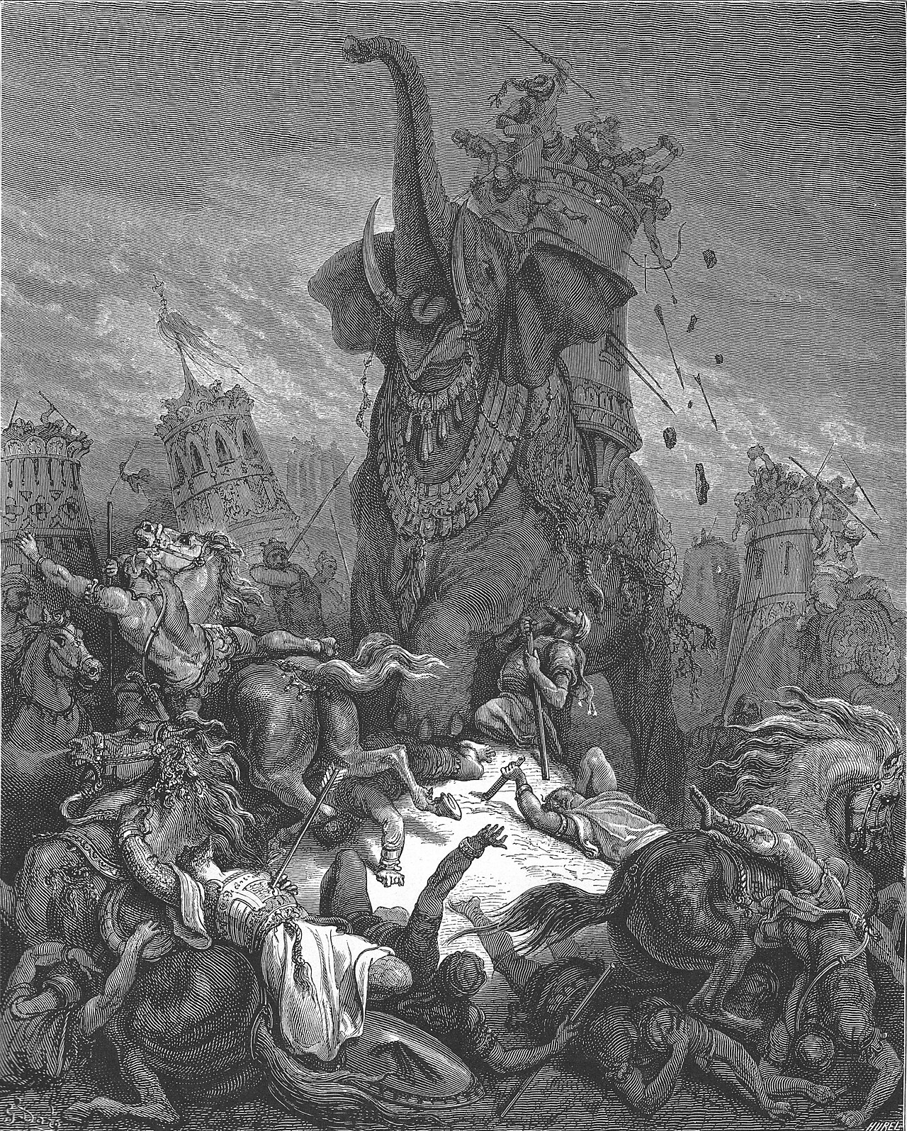 The Death of Eleazar — Gustave Doré