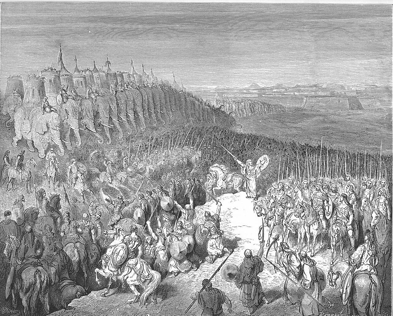 Judas Maccabeus before the Army of Nicanor — Gustave Doré