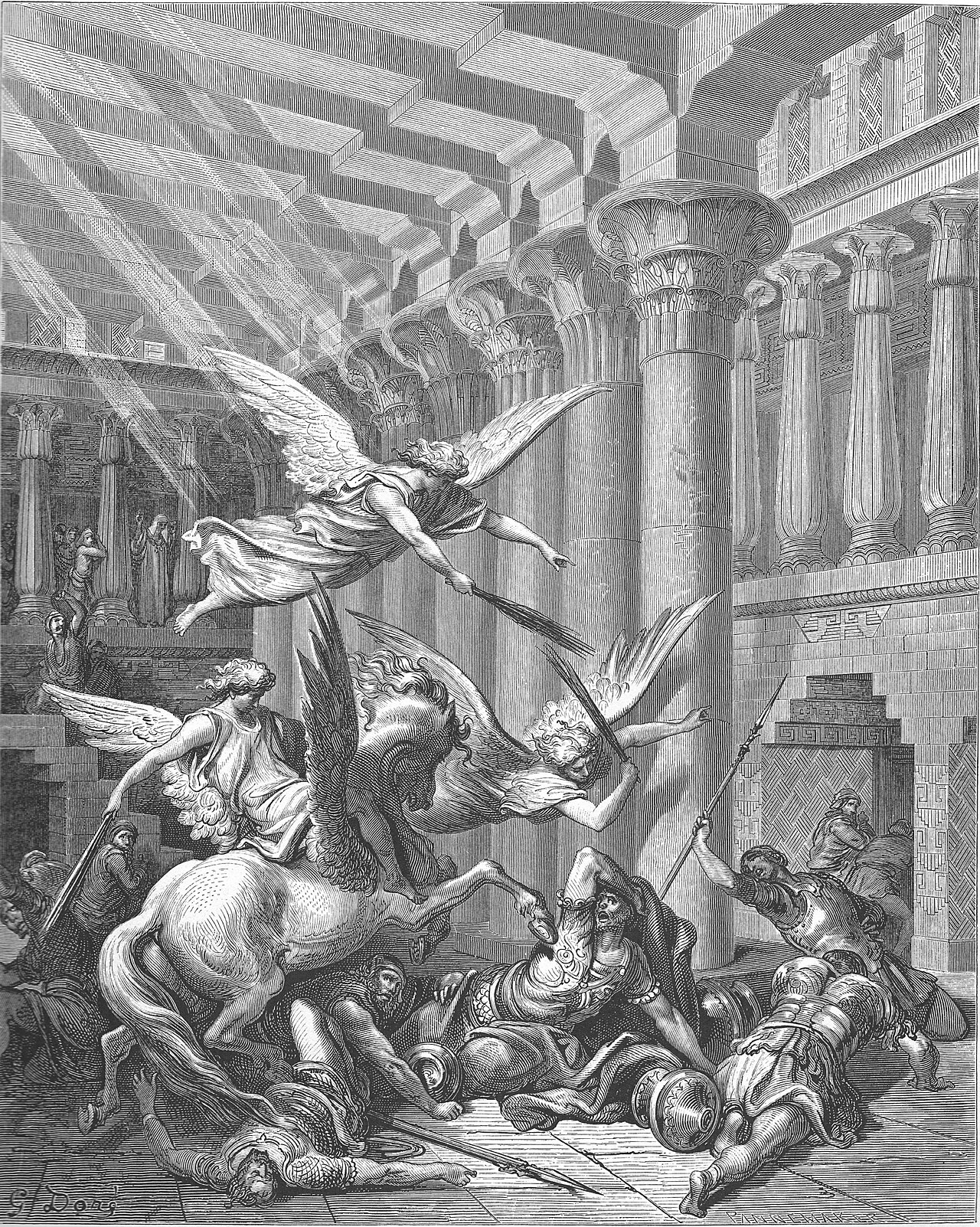 Heliodorus Is Cast Down — Gustave Doré