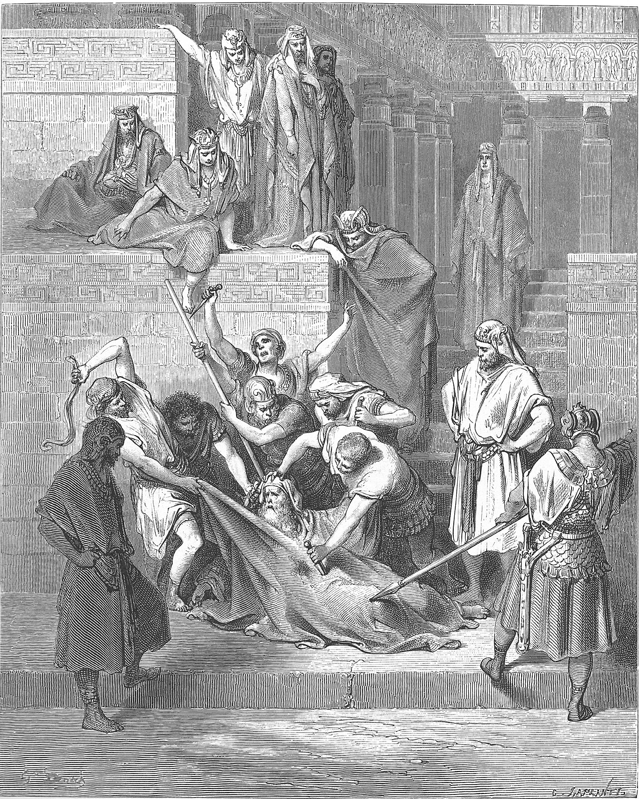 The Martyrdom of Eleazar the Scribe — Gustave Doré
