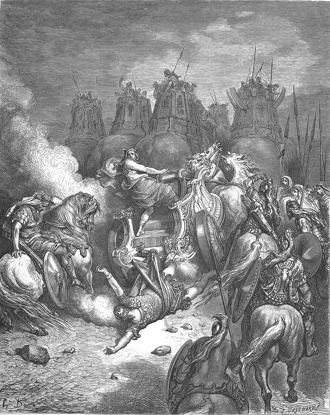 The Punishment of Antiochus — Gustave Doré