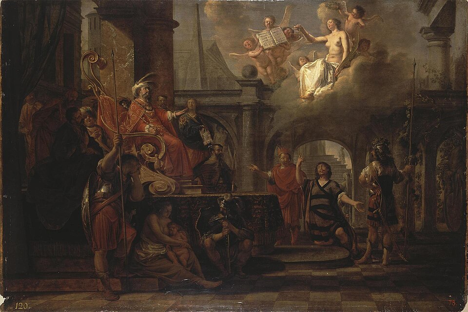 Nicolaes Knüpfer, Zorobabel and Darius (17th century)
