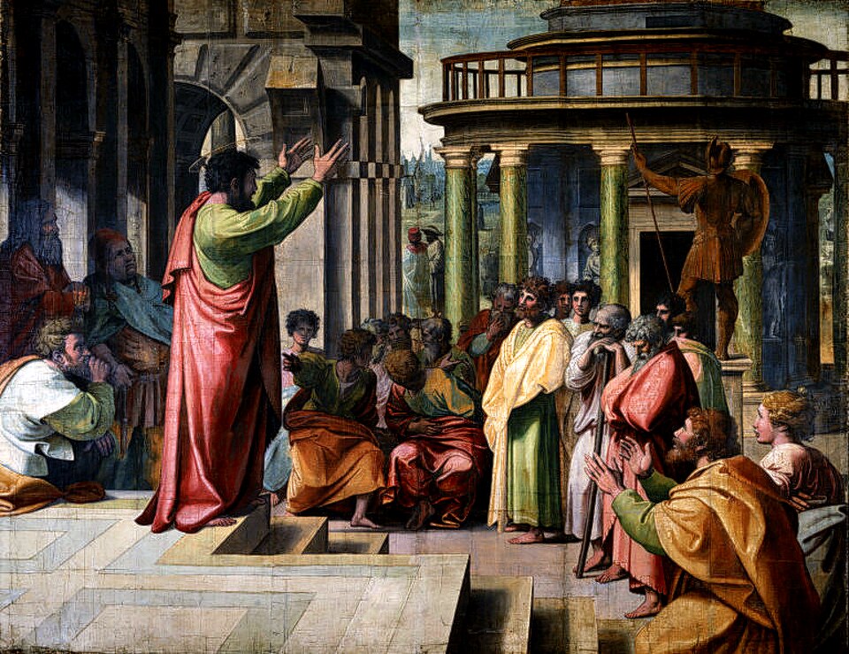 St Paul Preaching in Athens — Raphael