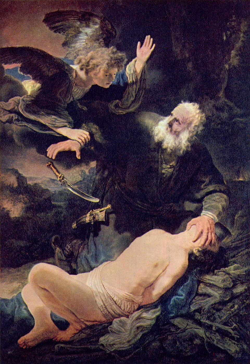 Abraham and Isaac, Rembrandt