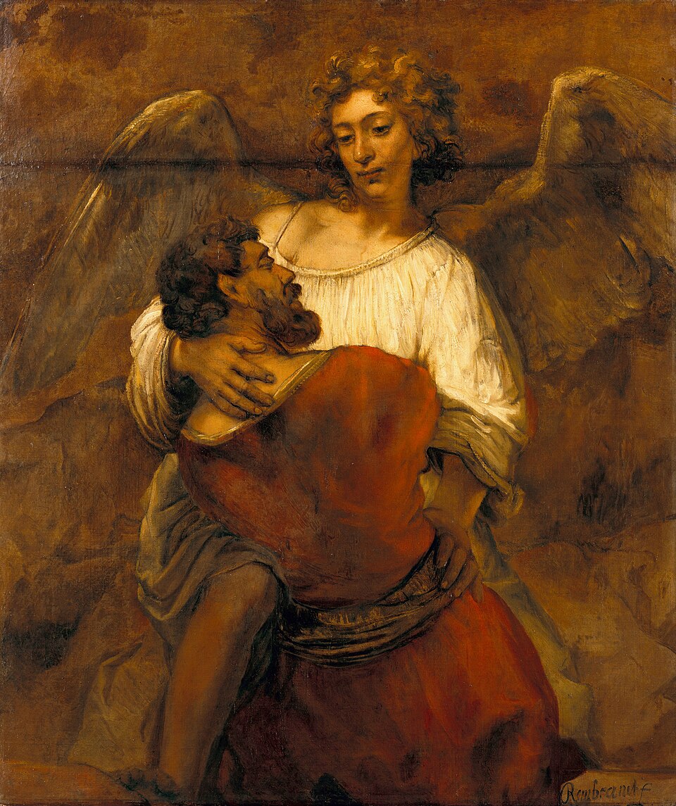 Rembrandt van Rijn, Jacob Wrestling with the Angel (c. 1659)