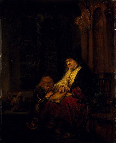 The Prophetess Anna in the Temple, Rembrandt