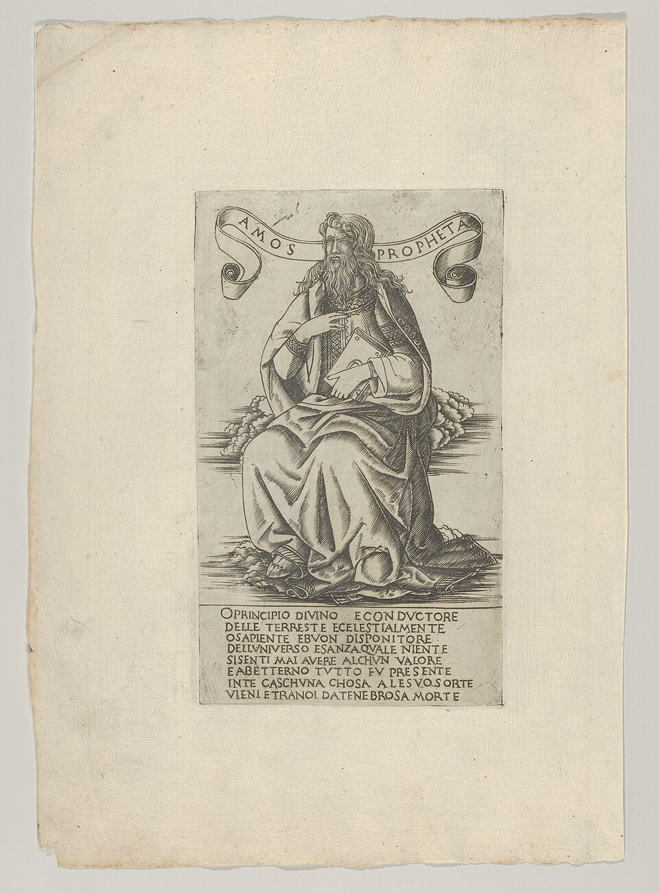 The Prophet Amos, from Prophets and Sibyls — Francesco Rosselli / Baccio Baldini