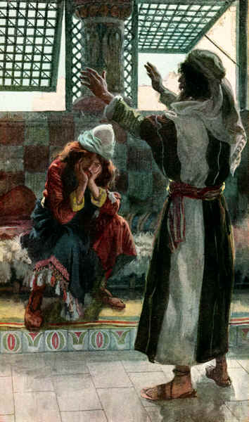 Nathan Rebukes David, James Tissot
