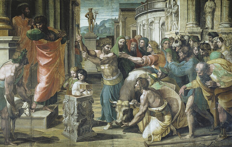 The Sacrifice at Lystra — Raphael