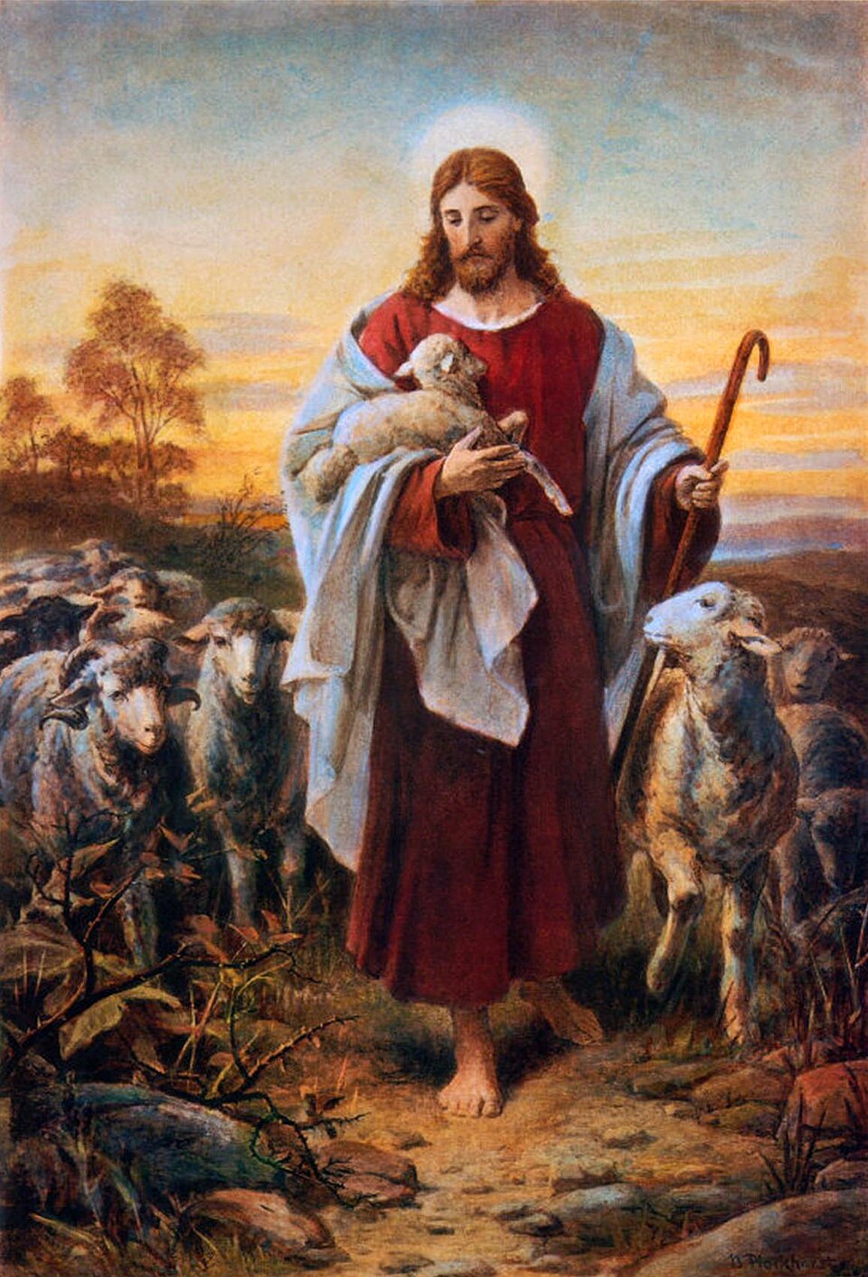 The Good Shepherd — Bernhard Plockhorst