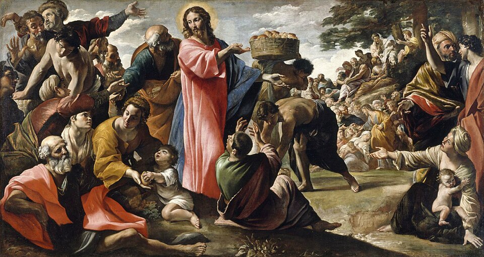 Miracle of the Bread and Fish, Giovanni Lanfranco