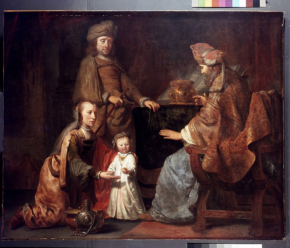 The Infant Samuel Brought by Hannah to Eli, by Gerbrand van den Eeckhout