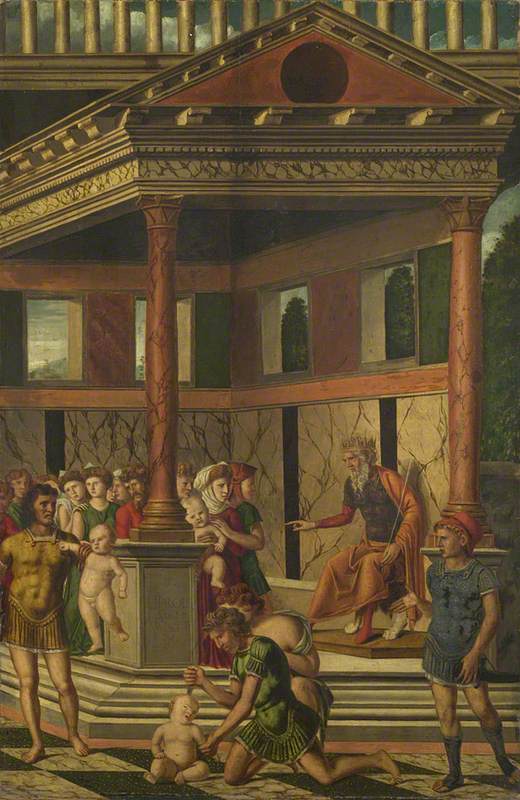 The Massacre of the Innocents with Herod, Gerolamo Mocetto