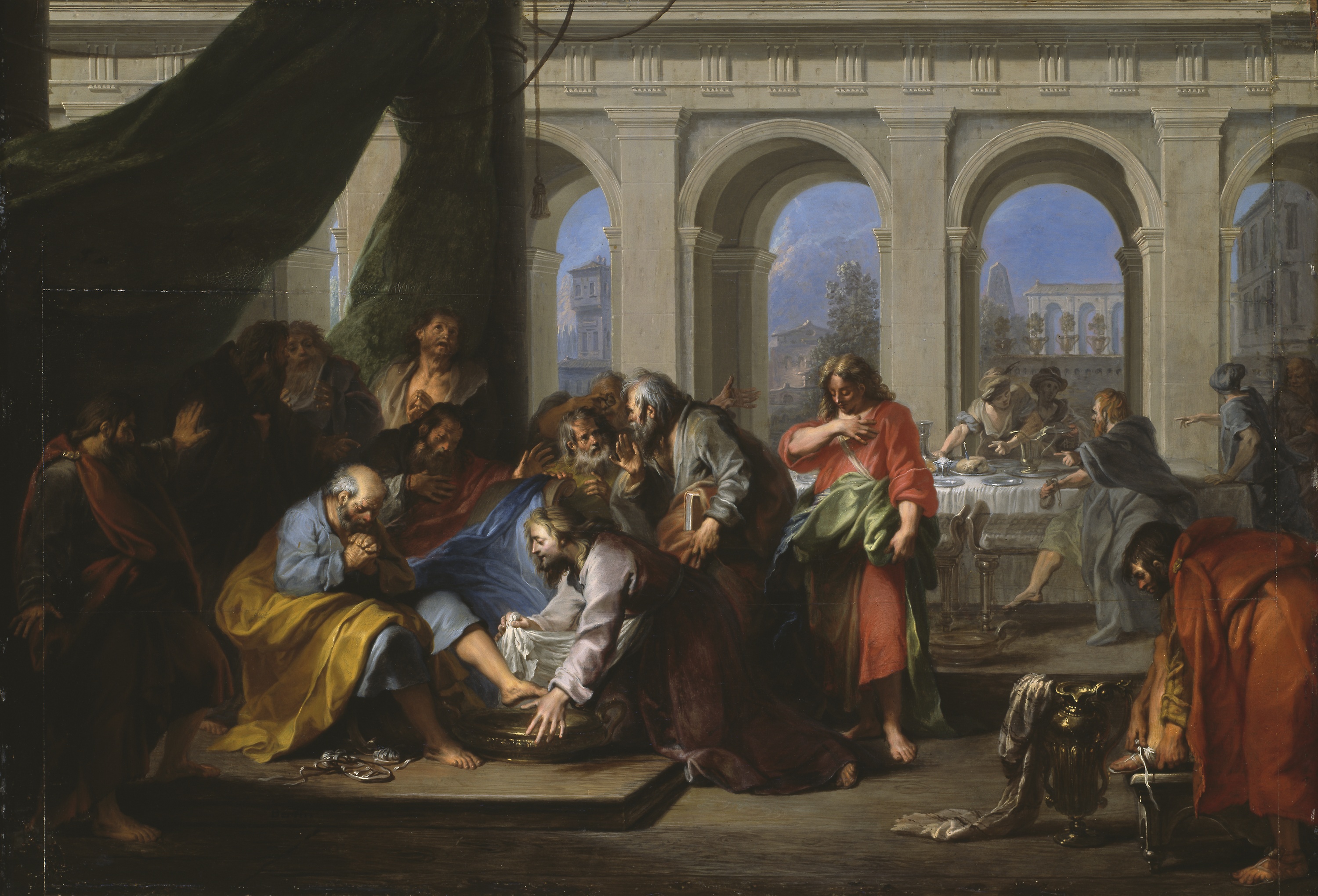 Christ Washing the Feet of His Disciples, Nicolas Bertin