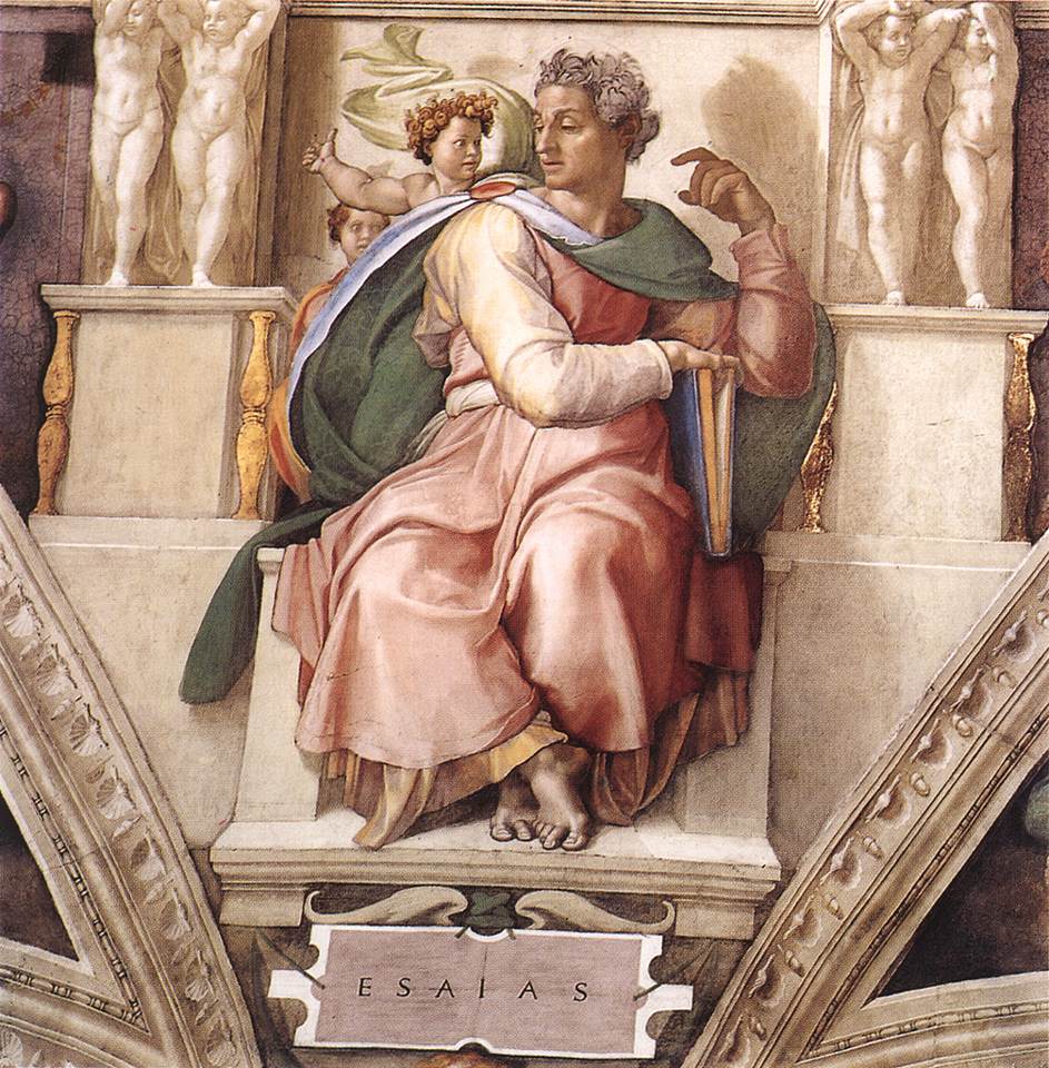 Michelangelo, The Prophet Isaiah (Sistine Chapel ceiling) (1508-1512)