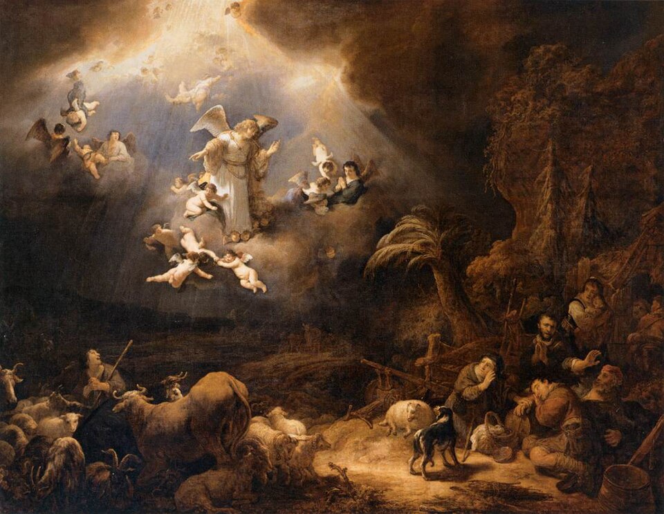 Angels Announcing Christ's Birth to the Shepherds, Govert Flinck