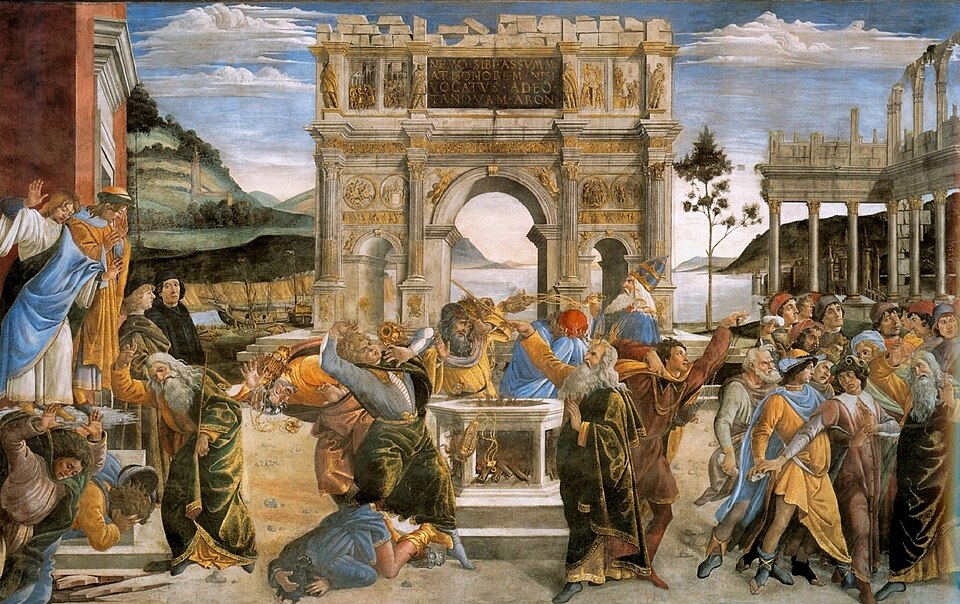 Sandro Botticelli, The Punishment of Korah (Sistine Chapel) (1481-1482)